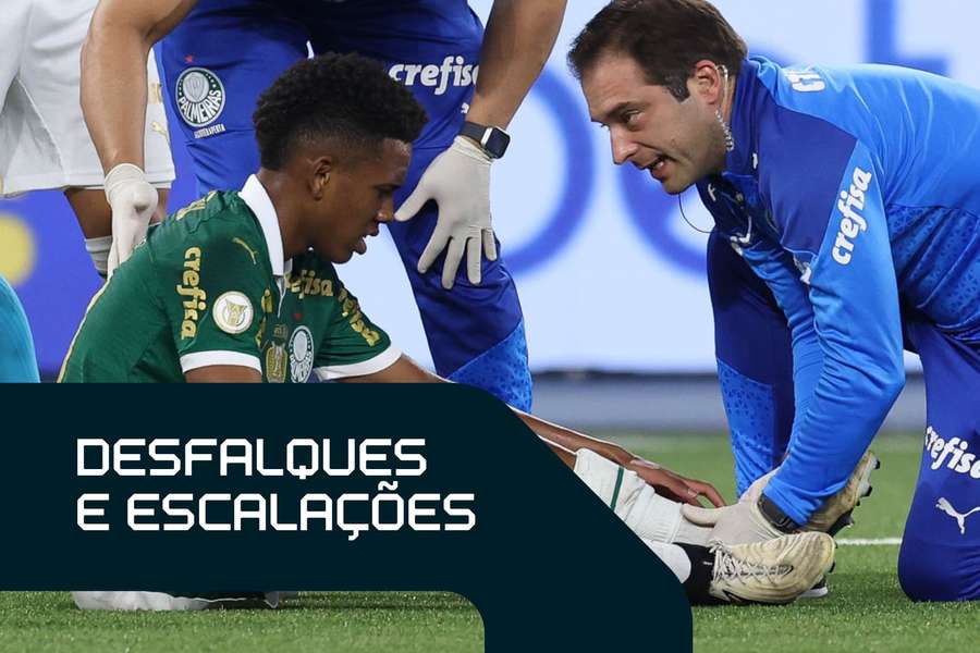 Estêvão sofreu torções e desfalca Palmeiras contra Cruzeiro