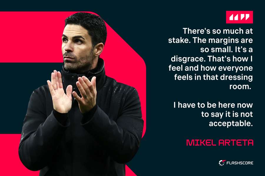 Arteta quote on VAR after the Newcastle match