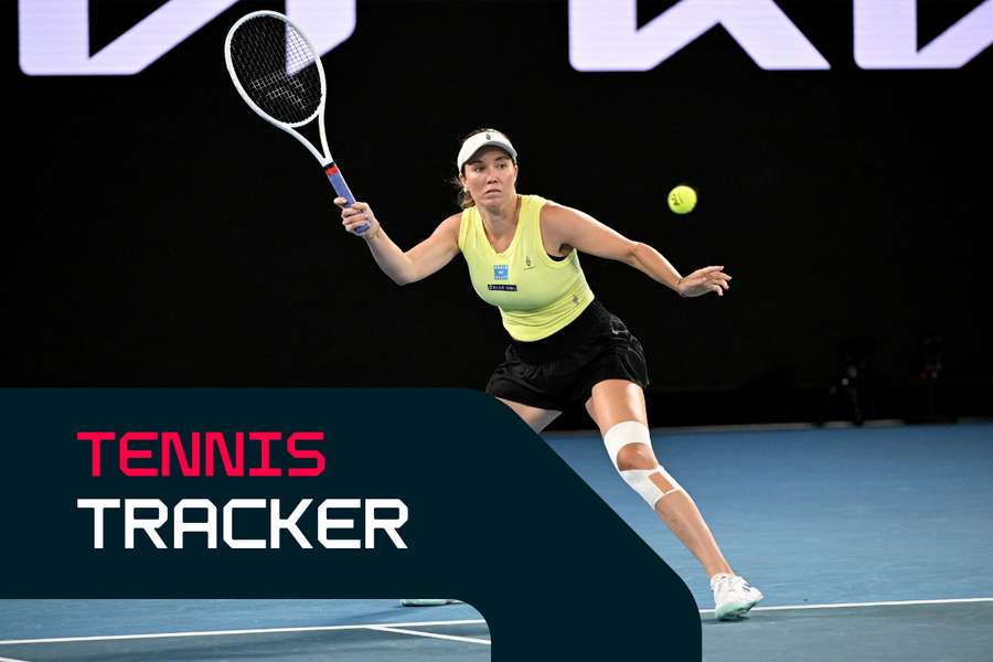 Danielle Collins in action
