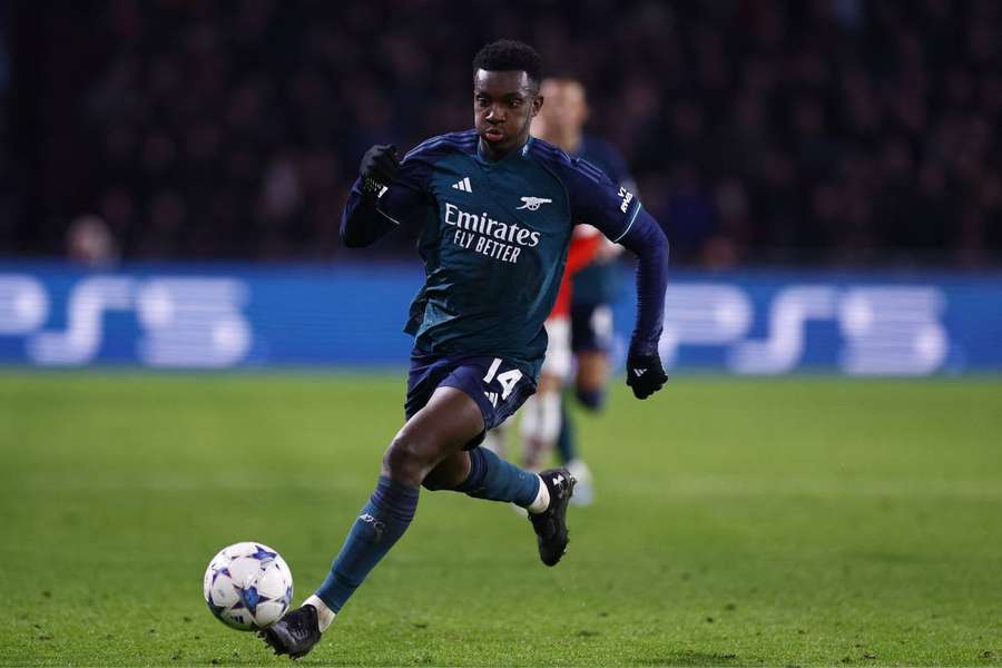 Nketiah foi às redes no empate com o PSV