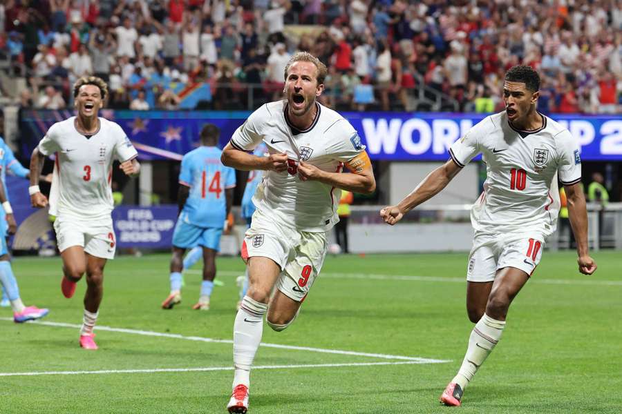 England's Harry Kane celebrates England's Harry Kane celebrates