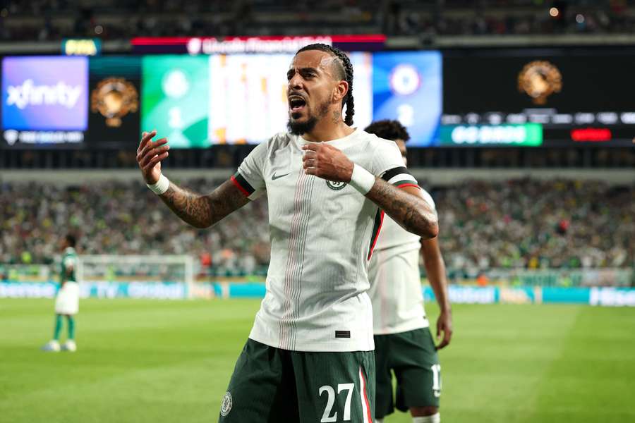 Malo Gusto comemora gol que decretou a eliminação do Palmeiras Malo Gusto comemora gol que decretou a eliminação do Palmeiras