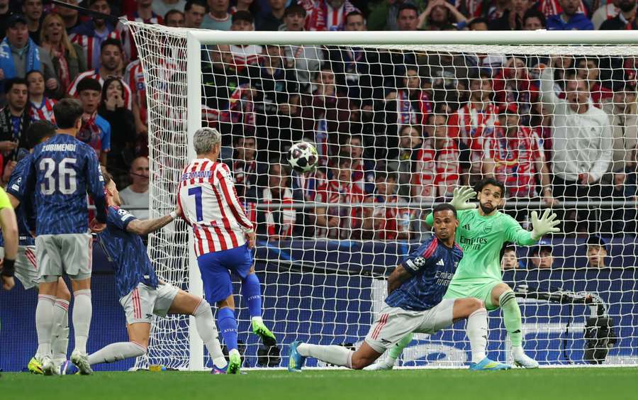 Il tiro di Griezmann