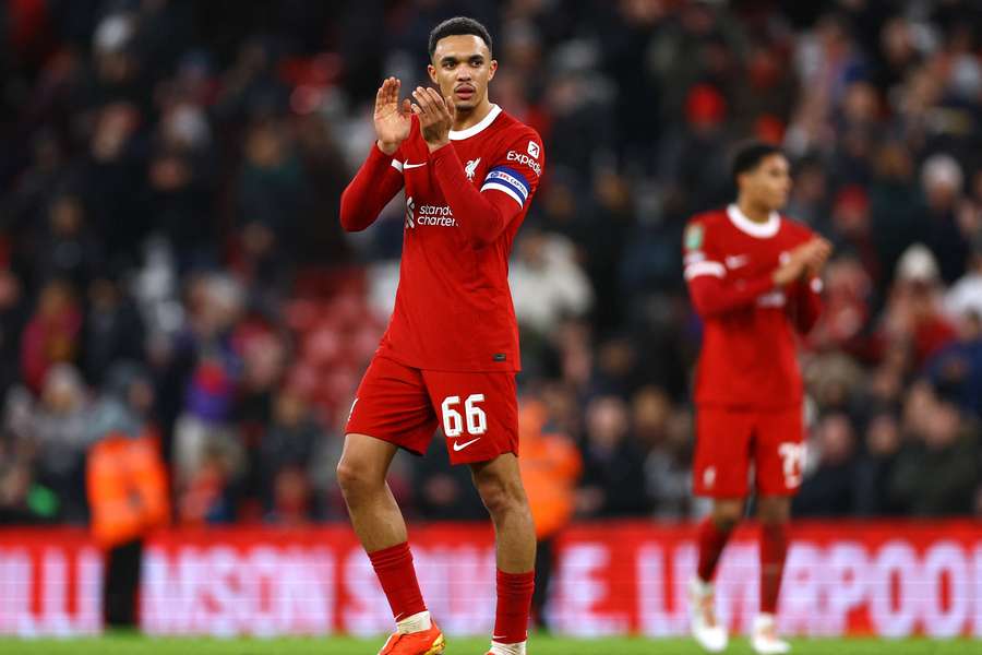 Trent Alexander-Arnold notched two assists for Liverpool from the bench on Wednesday night