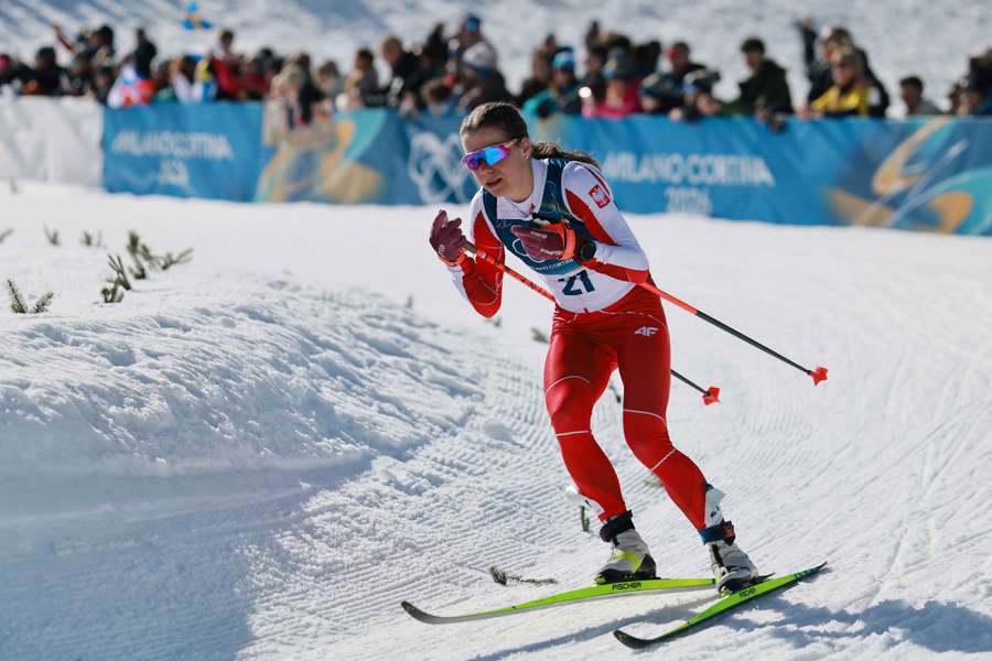 Eliza Rucka-Michałek na trasie biegu na 50 km