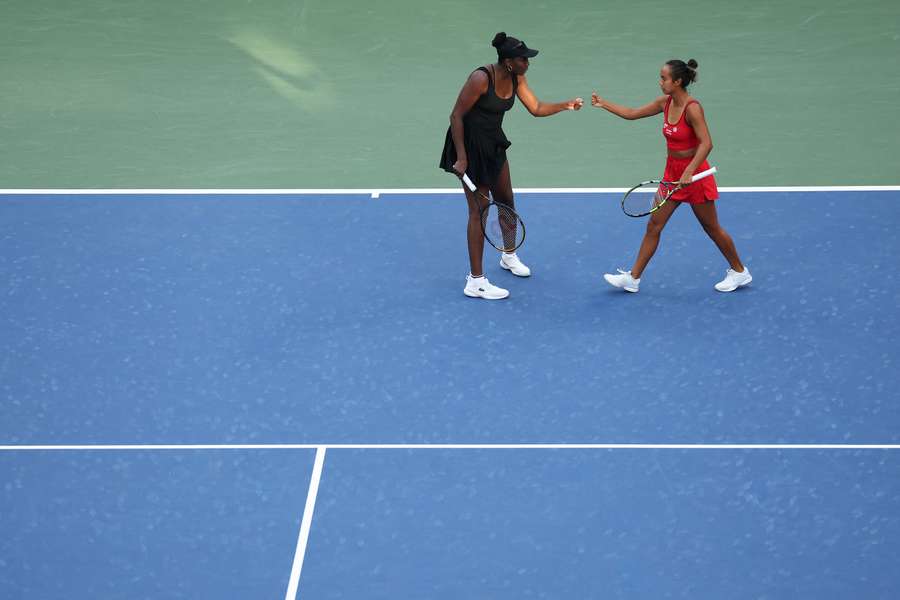 Venus Williams and Leylah Fernandez's run at the US Open doubles tournament is over.