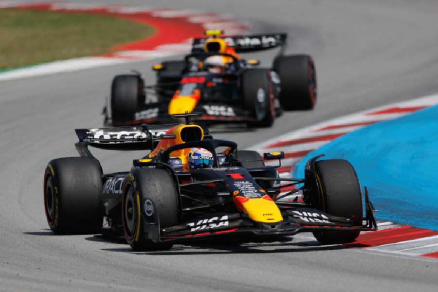 Verstappen in action