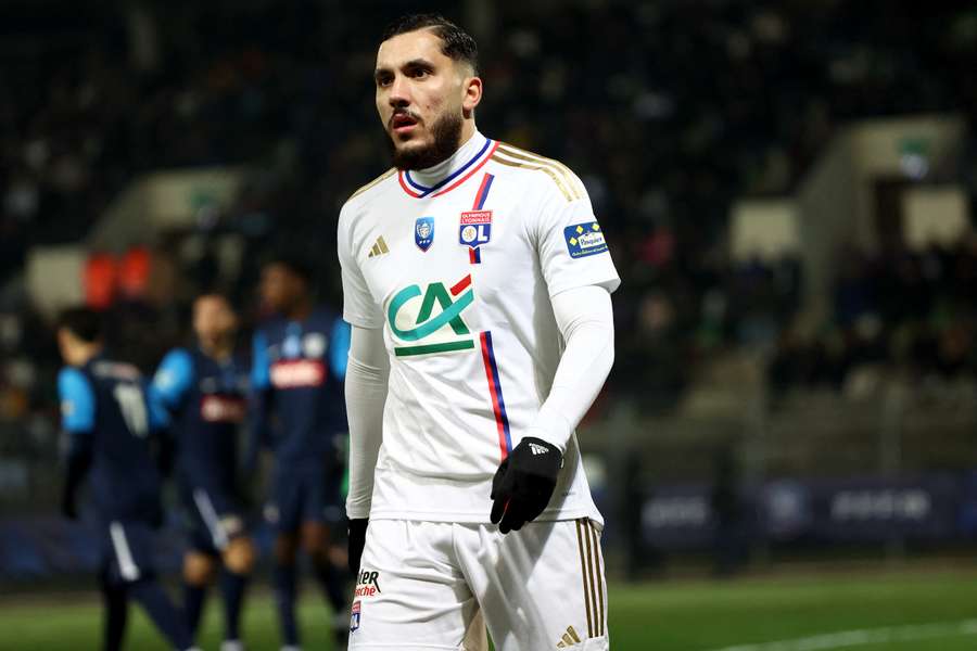 Lyon's French midfielder Rayan Cherki