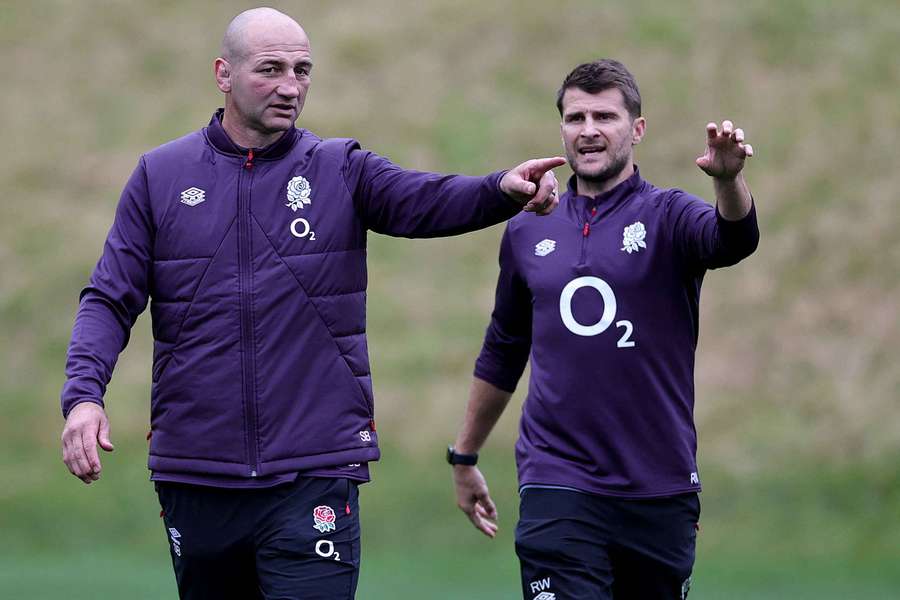Wigglesworth (r) says Borthwick is producing "green shoots" with the England team