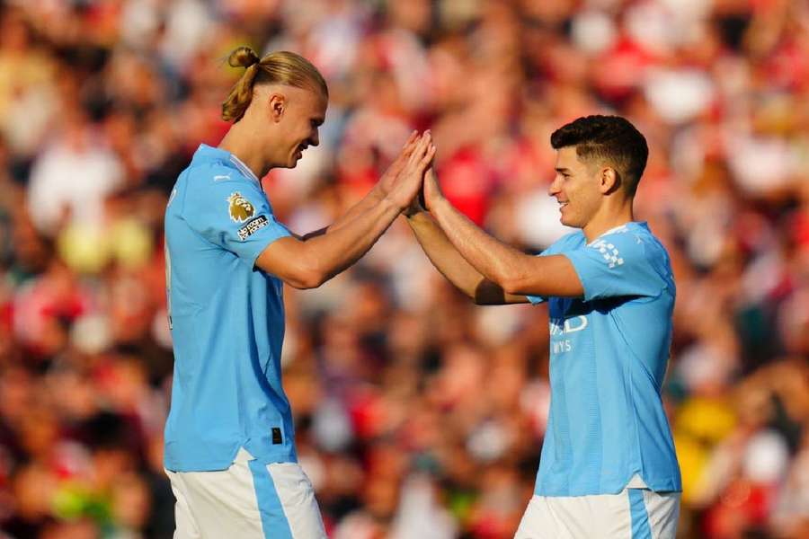 Haaland e Álvarez, a dupla de ataque do Manchester City