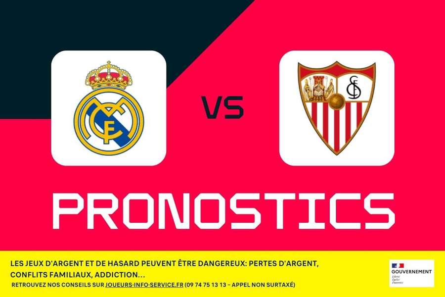 Real Madrid - FC Seville : Pronostics, meilleurs paris et cotes (LaLiga)