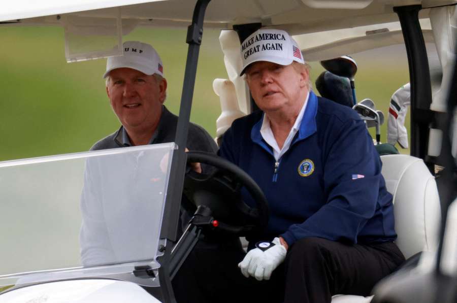 Donald Trump, who is currently under investigation from the Justice Department for his part in the January 6 Capitol Hill riots, is a keen golfer