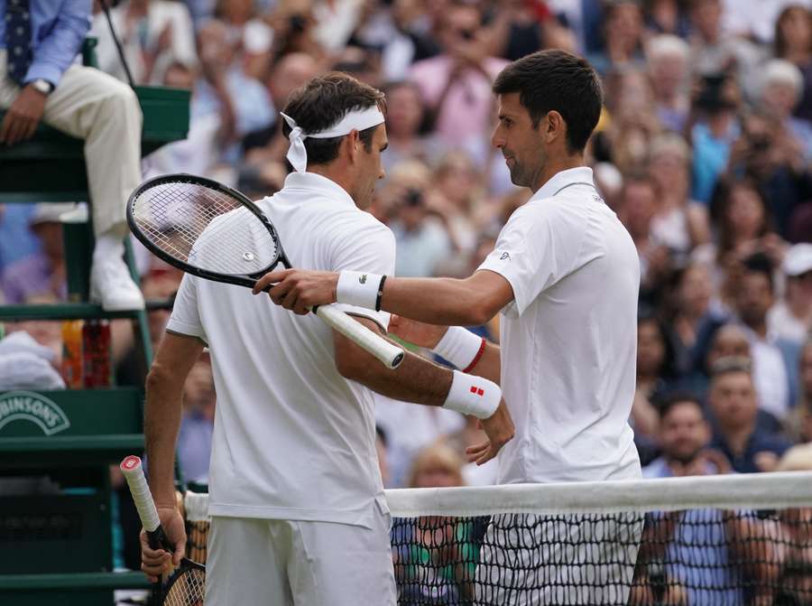 Novak Djokovic et Roger Federer ont disputé trois finales à Wimbledon.
