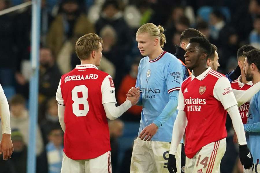 Im FA Cup trafen Ödegaard (li.) und Haaland (re.) bereits aufeinander