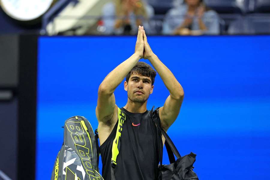 Carlos Alcaraz despede-se do US Open