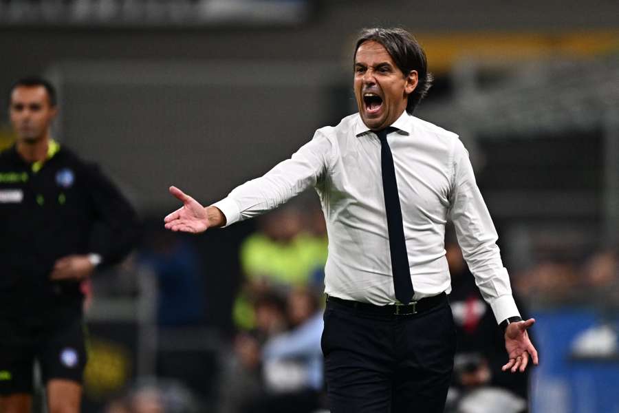 Simone Inzaghi lors du match face à Sassuolo.