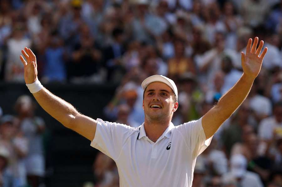 Arthur Fery celebrates after winning his quarter-final match against Flavio Cobolli Arthur Fery celebrates after winning his quarter-final match against Flavio Cobolli