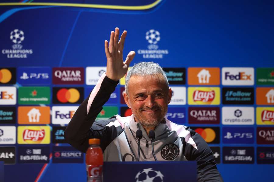 Luis Enrique face à la presse ce mardi.