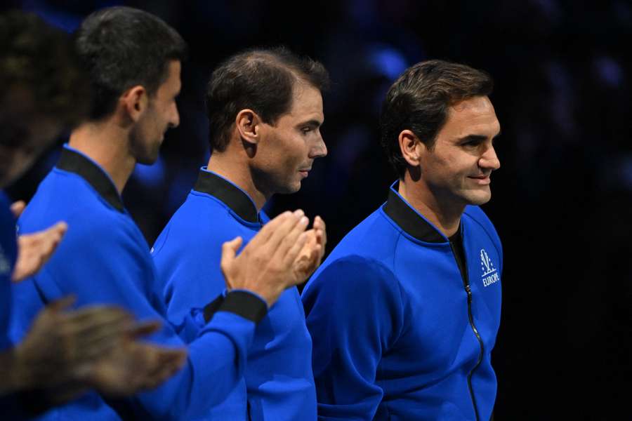 Djokovic, Nadal and Federer together at the Laver Cup Djokovic, Nadal and Federer together at the Laver Cup