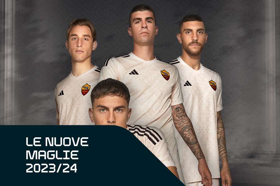 Il nuovo away kit della Roma