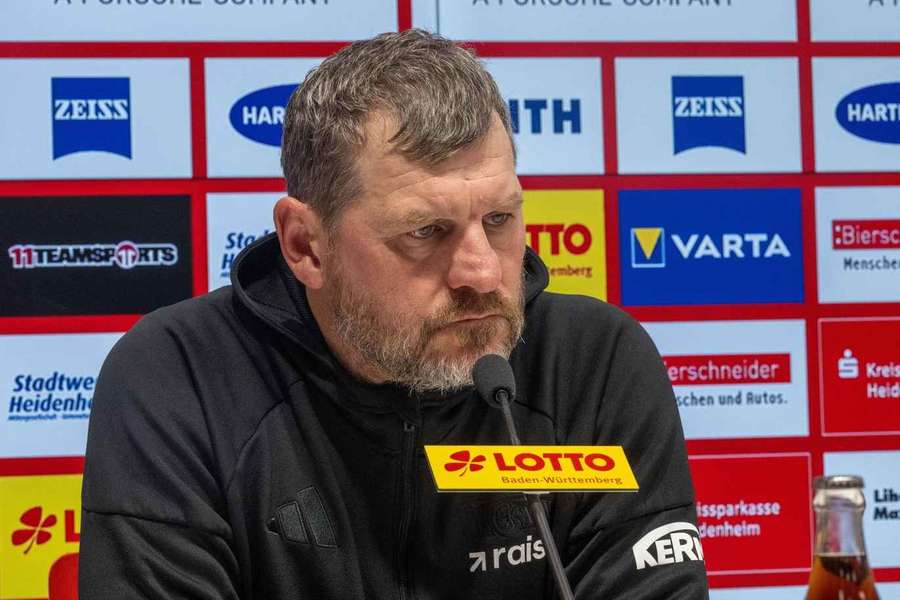 Steffen Baumgart nach dem Spiel gegen den 1. FC Heidenheim.