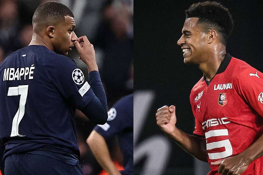 Mbappé et Doué s'affronteront ce dimanche au Roazhon Park.