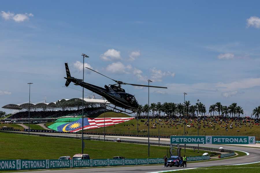 Noah Dettwiler was taken away by helicopter after the crash