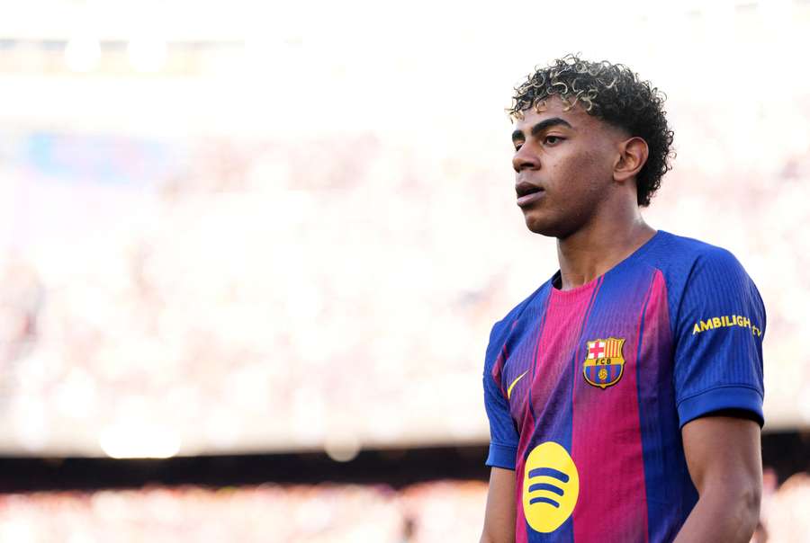 Lamine Yamal tem 10 gols em LaLiga