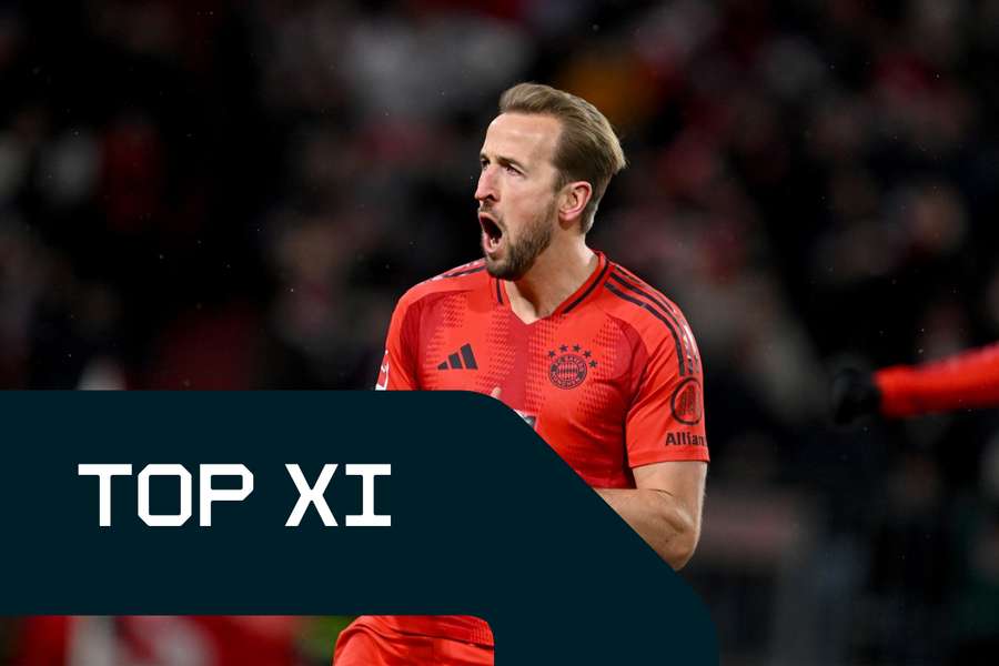 Harry Kane führt die Bundesliga-Torschützenliste souverän an.