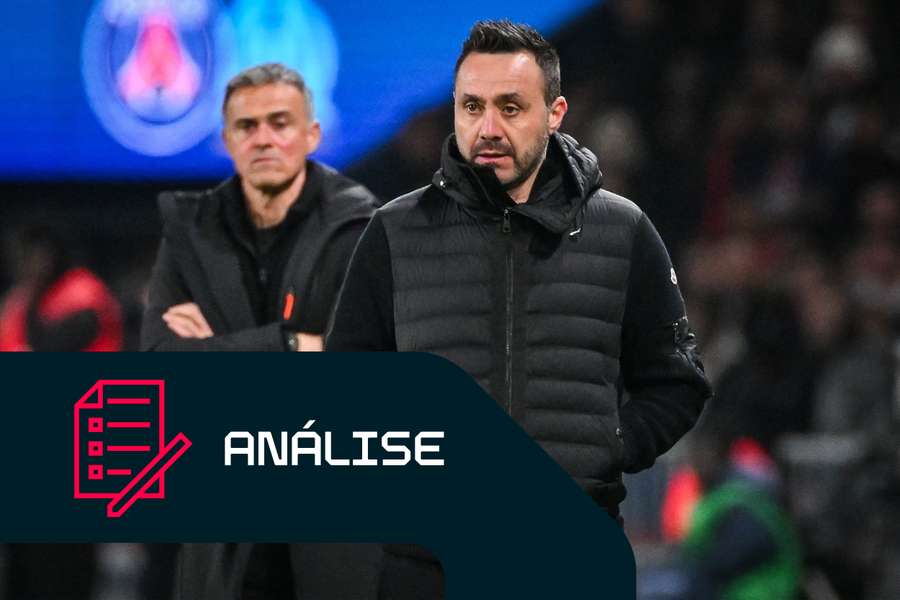 Roberto De Zerbi durante o seu tempo como treinador do Marselha