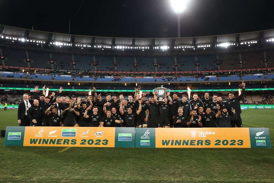 All Blacks celebrate impressive victory in Rugby Championship 