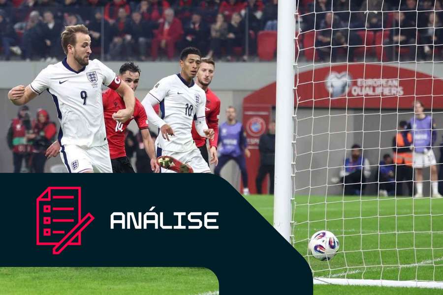 Harry Kane marca o primeiro golo de Inglaterra frente à Albânia