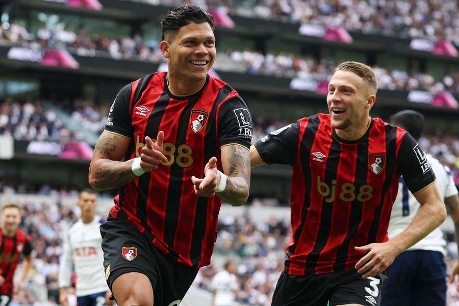 Evanilson garantiu a vitória do Bournemouth sobre o Tottenham