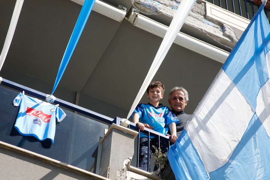 Napoli-fans i flere generationer