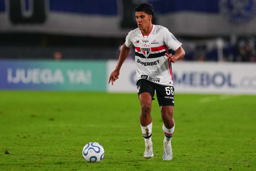 Bosshardt, durante un partido de la Copa Sudamericana