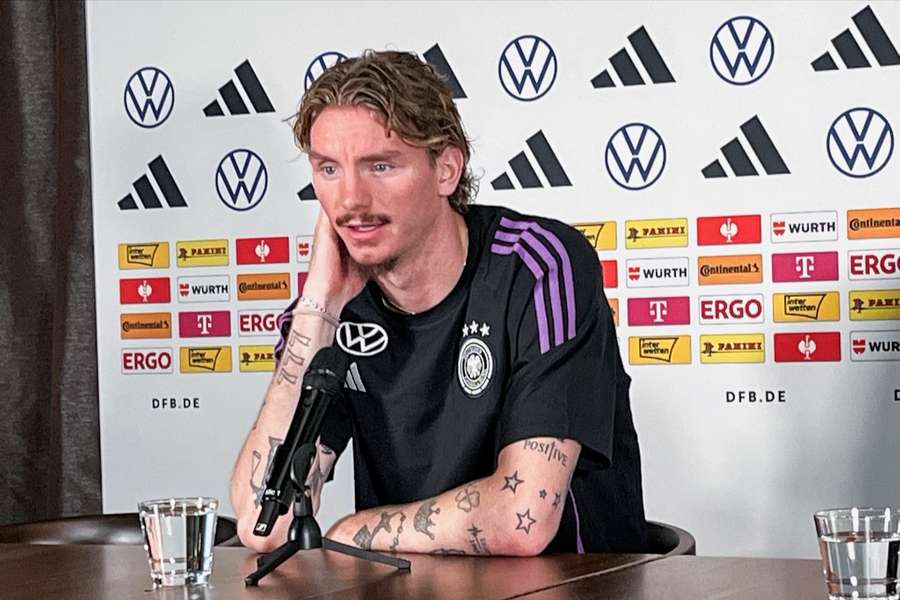 Nick Woltemade stürmt bei der U21-EM für Deutschland.