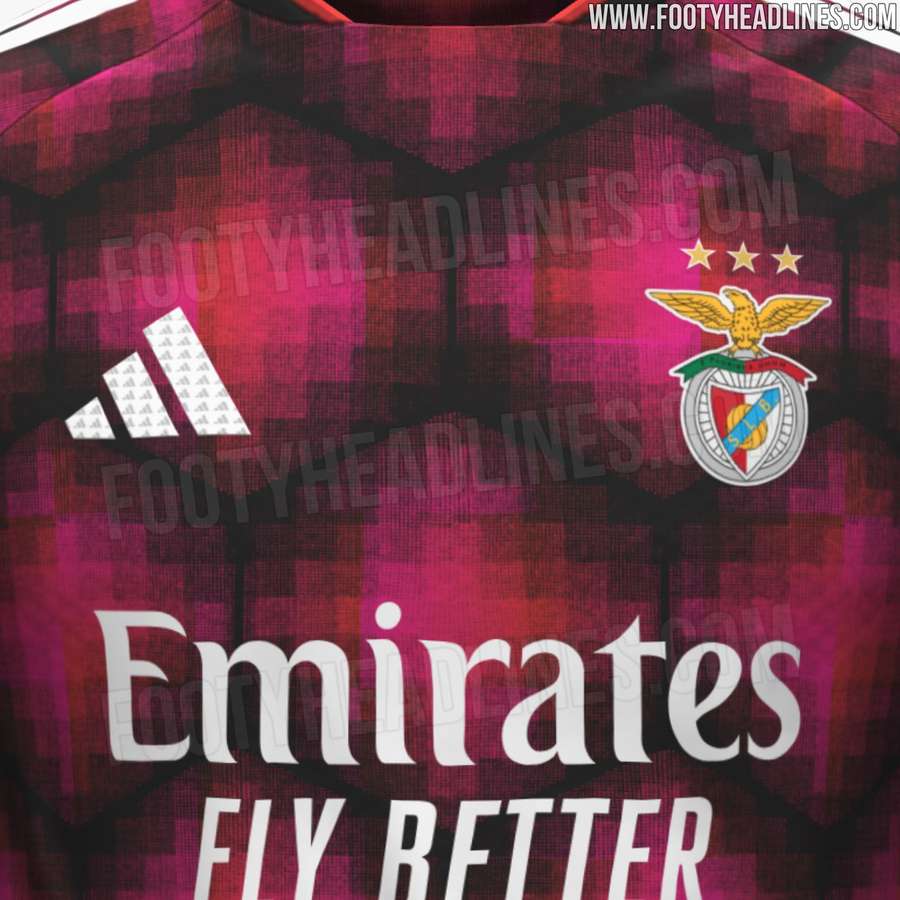 Detalhes do novo equipamento do Benfica Detalhes do novo equipamento do Benfica
