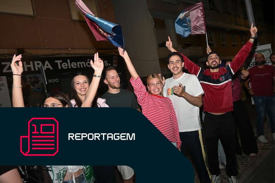 A festa dos adeptos do Torreense em Torres Vedras A festa dos adeptos do Torreense em Torres Vedras
