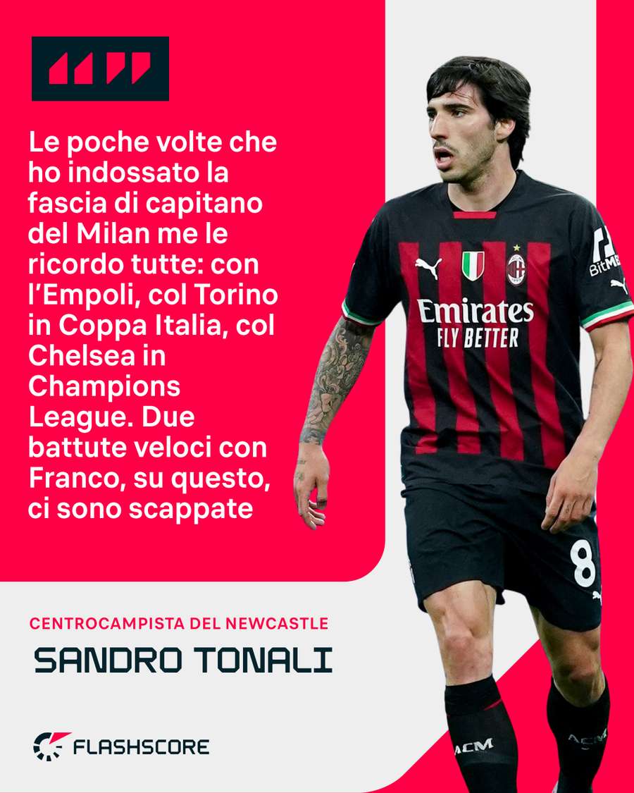 Le parole di Sandro Tonali