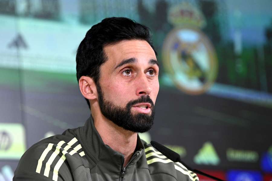 Álvaro Arbeloa lors de sa première conférence de presse ce mardi