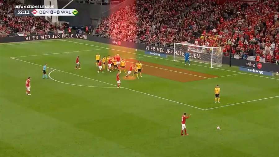Primeiro golo frente a Gales surgiu na sequência de uma bola parada Primeiro golo frente a Gales surgiu na sequência de uma bola parada