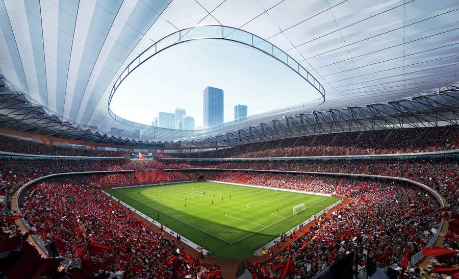 Spalti raggruppati e compatti: qualcosa di cui i tifosi di calcio cinesi sentivano molto la mancanza