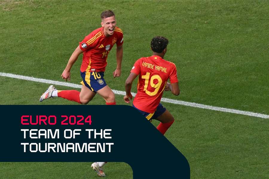 Dani Olmo and Lamine Yamal were both nominated for the Team of the Tournament