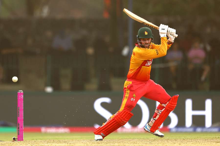 Zimbabwe veteran Brendan Taylor striking the ball during the 2026 T20 World Cup. Zimbabwe veteran Brendan Taylor striking the ball during the 2026 T20 World Cup.