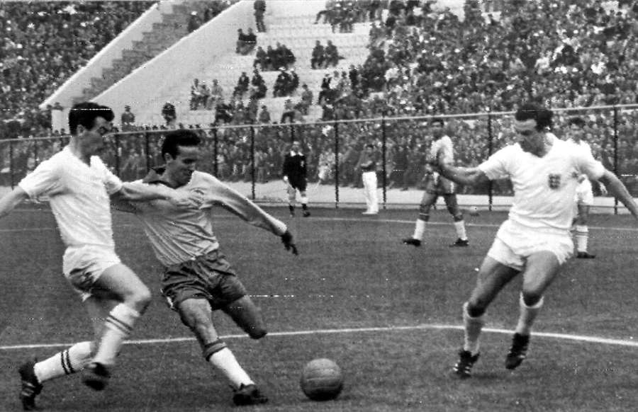 Zagallo, prezent pe teren împotriva Angliei la Cupa Mondială din 1962