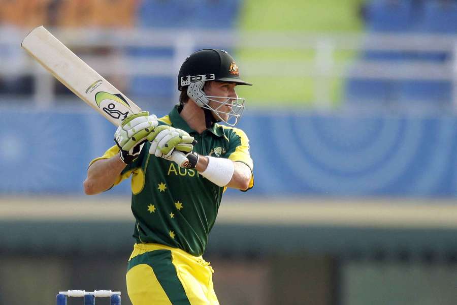 Martyn plays a stroke during a 2006 ICC Champions Trophy match in Mohali. 