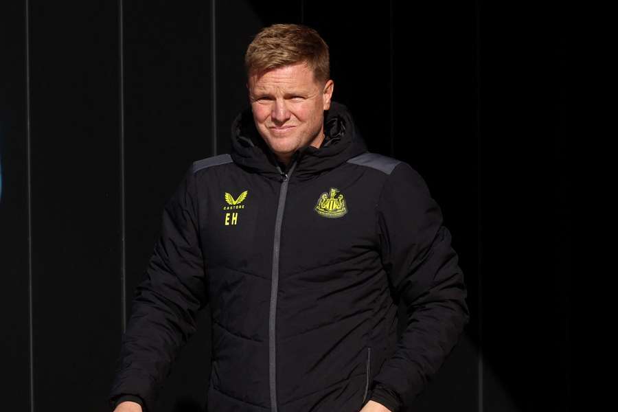 Eddie Howe, managerul echipei Newcastle, la antrenament