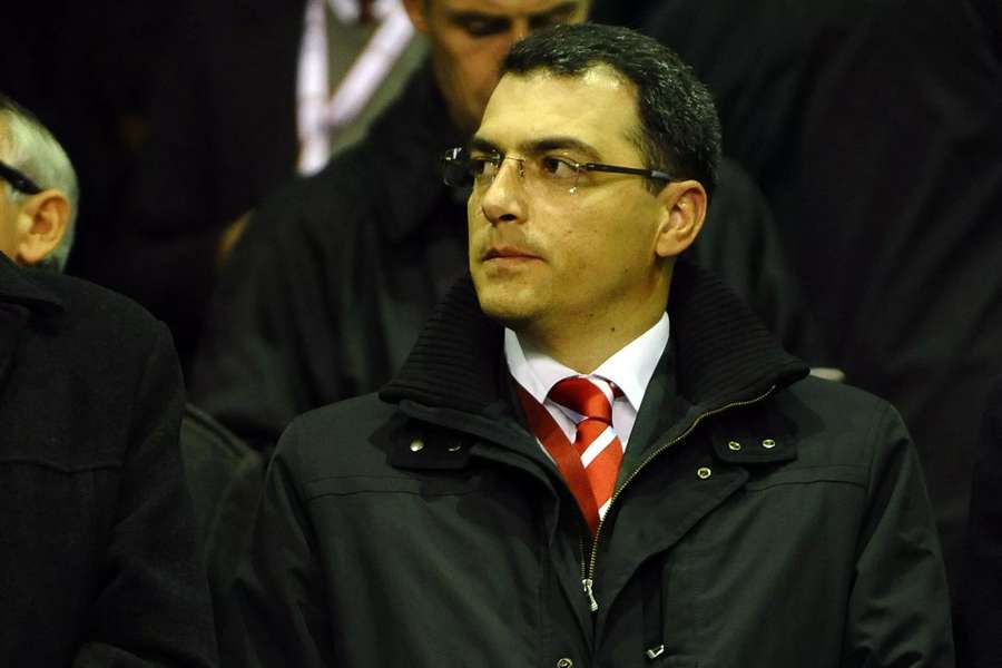 Damien Comolli at Anfield during his time working for Liverpool