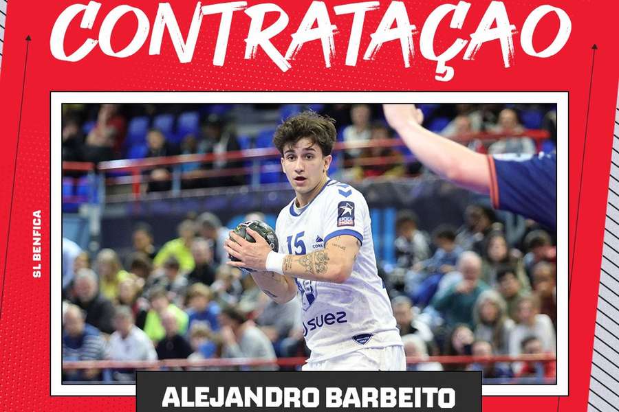 Alejandro Barbeito assinou por três épocas com o Benfica