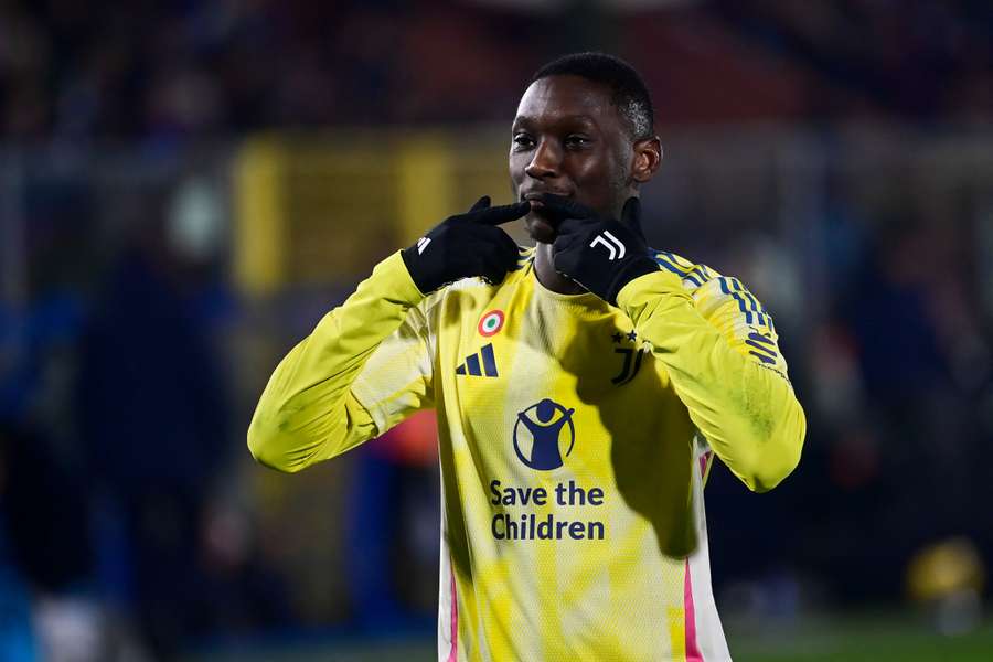 Kolo Muani celebró un doblete para la Juve